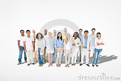 Group of Diverse Multi Ethnic Cheerful People