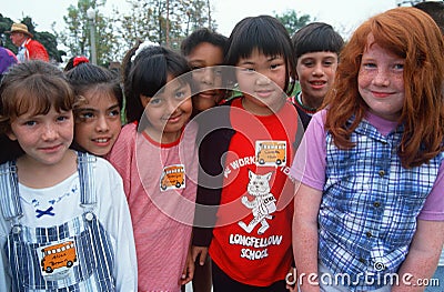 Group of Multi-cultural schoolchildren