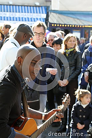 Group of musicians on Montmartre