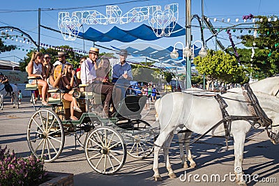 Group of people in a carriage