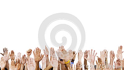 Group of People Hands Raised