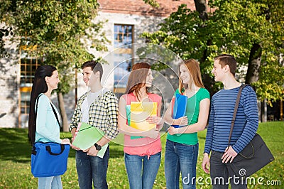 Group of smiling students standing