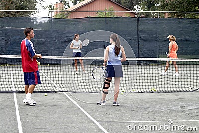 Group of tennis players