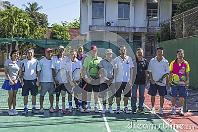Group of tennis players