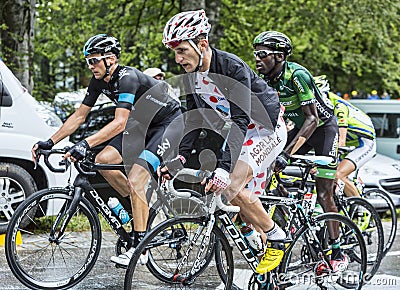 Group of Three Cyclists