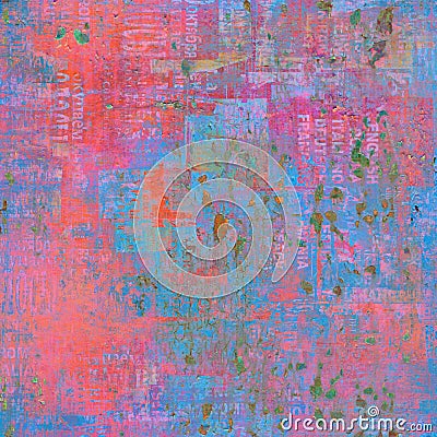 Grunge abstract background with torn posters