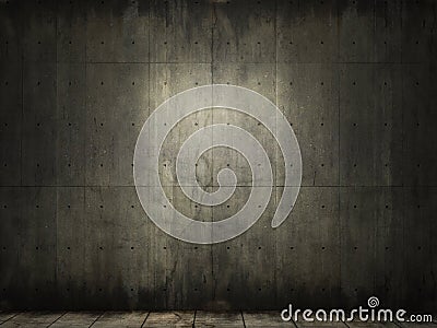 Grunge background of concrete room