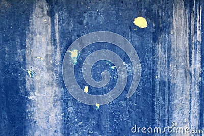 Grunge blue aged wall texture background