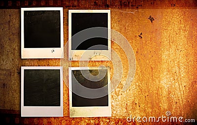 Grunge photo frames