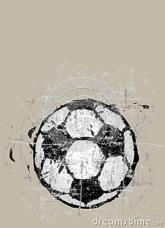 Grungy soccer ball