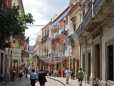 Guanajuato Typical Street Mexico