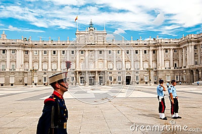 Guard of Royal Palace of Madrid