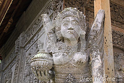 Guardian angel sculpture at Bali Hindu temple