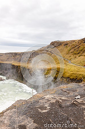 Gullfoss waterfall on Hvita river - Iceland