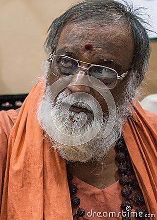 The guru and teacher Swami Ramanananda.