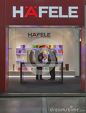 Hafele furniture company booth