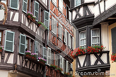 Half timbered houses of Colmar