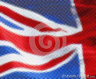 Halftone UK flag