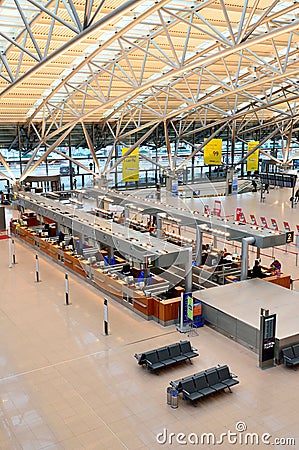 Hamburg airport, terminal 1. Office tickets