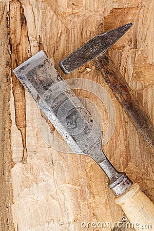 Hammer and chisel