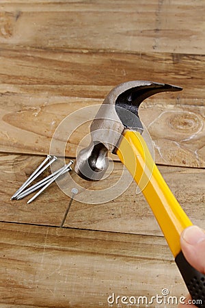 Hammer and nails