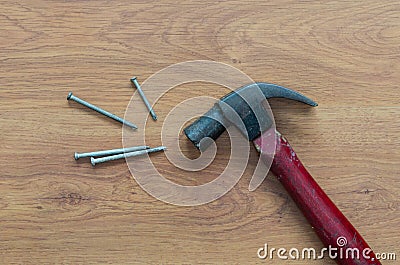 Hammer and nails