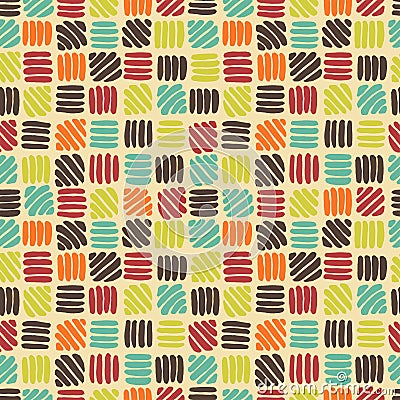 Abstract retro seamless pattern