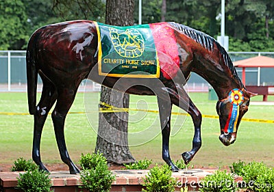 Hand Painted Horse At The Germantown, TN Charity Horse Show