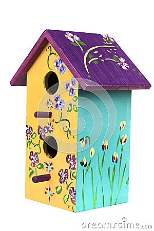 Hand Painted Bird Houses