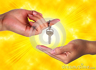 Hand Property Buying Keys Success