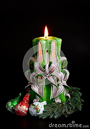 Handmade Christmas Candles