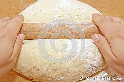 Hands that month dough
