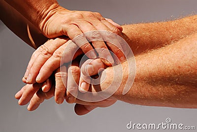 Hands symbolizing community