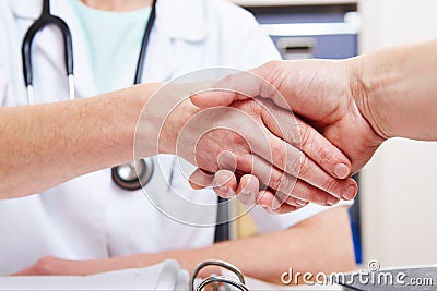 Handshake between doctor