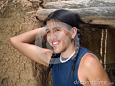 Handsome Native American Teenage Boy Stoc