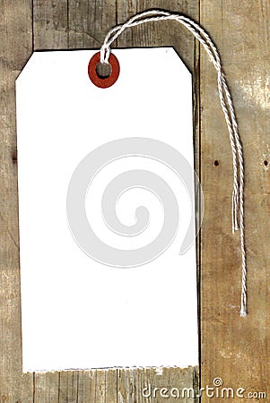 Hang Tag On Wood