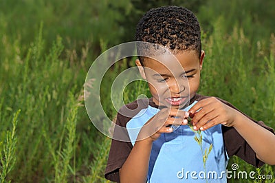 Happy African American Child