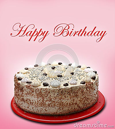  Decoratebirthday Cake on Happy Birthday Cake Stock Images   Image  12907694