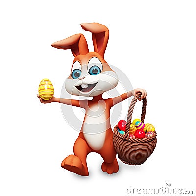 Basket Egg Easter Bunny
