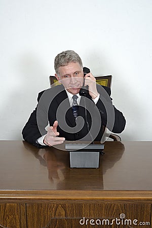 Happy Businessman, Sales Marketing Phone Call