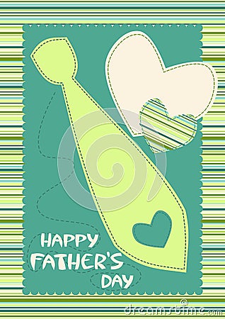 Happy Father's Day Card with Tie