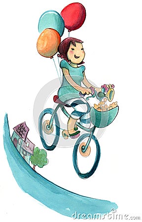 http://thumbs.dreamstime.com/x/happy-girl-cycling-15355554.jpg