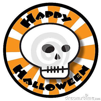 Happy Halloween Skull Royalty Free Stock Ima