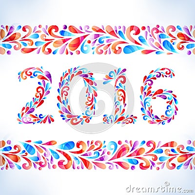 2016. Happy New Year Card. Stock Photo - Image: 53753127 2016. Happy New Year Card. Stock Photo - Image: 53753127