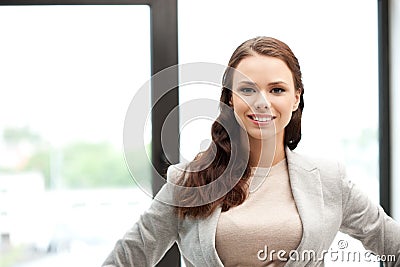 Happy and smiling woman