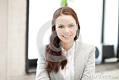 Happy and smiling woman