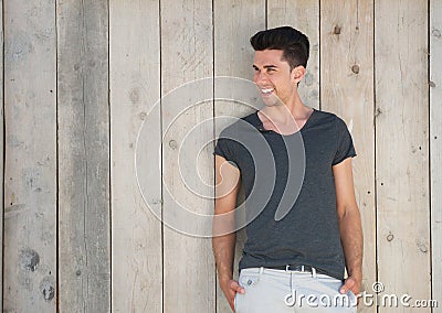 Happy young man smiling outdoors