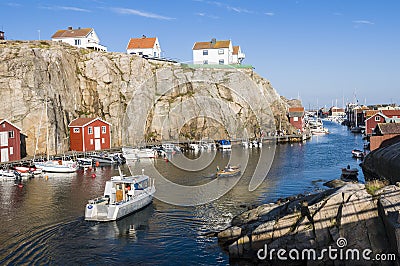 Harbour Smögen west coast Sweden