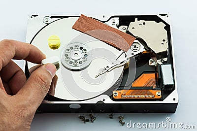 Hard disk recovery concept