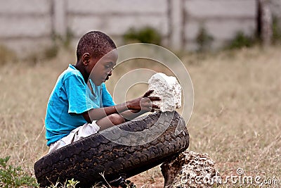 Hard life for a Kenyan child,africa